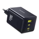 Сетевое зарядное устройство 100W Baseus EnerFill FE11 Fast Charger три порта 2 × Type-C + 1 × USB-A быстрая зарядка PD 3.0 + QC 3.0/4.0 зарядка для ноутбука Black (P10182102123-00) - изображение 3