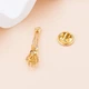 Брошь-значок унисекс BROCHE бижутерия Медицина Анатомия Кисть золотистая BRGV113740 - изображение 4