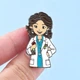 Значок (пин) BROCHE брошь бижутерия Медицина Доктор разноцветный BRGV114331 - изображение 3