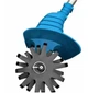 Культиватор на акумуляторах для дому та дачі Makita MK-1055 48V з двома акумуляторами 20 см для розпушування та прополювання - зображення 6