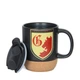 Чашка керамическая Warner Bros Harry Potter Gryffindor черная с крышкой и пробкой подставкой 340 мл (55001784) - изображение 4