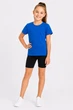 Футболка детская NoBrand Classic кулирная гладь синий 122 (TSH-GIRL-BLU-122) - изображение 1