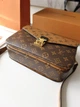 Сумка жіноча Louis Vuitton Pochette Metis combi коричнева Луі Вітон (132) - изображение 6