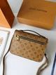 Сумка жіноча Louis Vuitton Pochette Metis combi коричнева Луі Вітон (132) - изображение 9