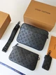 Сумка чоловіча месенджер Louis Vuitton Trio Messenger чорна (134) - зображення 2