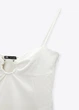 Боди женский асимметричный Zara белый S - изображение 3