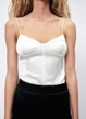 Корсетный атласный боди Zara Белый M - изображение 2