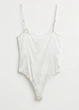 Корсетный атласный боди Zara Белый M - изображение 4