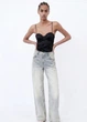 Корсетный атласный боди Zara XS - изображение 3