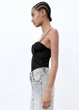 Корсетный атласный боди Zara S - изображение 3