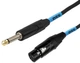 Profesjonalny kabel audio SSQ XZJM5 Jack 6.35 mm TS (Mono) XLR Żeński (5 m) (5907688758979) - obraz 2