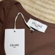 Майка женская Celine C12001 S Коричневая (396556947097) - изображение 4