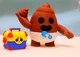 Фигурка Brawl Stars Poop Spike — коллекционная игрушка Спайк, декоративная статуэтка для поклонников Brawl Stars. - изображение 1