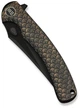Нож складной туристический Weknife Dracarys 9.1 см Böhler M390 / 6AL4V Бронзово-черный (WE25061B-4) - изображение 6