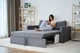 Прямий диван MÜNGER Sofa Gemütlich 166x102x78, з механізмом єврокнижка, з оббивкою з тканини Mars 01 - зображення 14