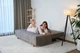 Прямий диван MÜNGER Sofa Bequem 192x92x80, з механізмом єврокнижка, з оббивкою з тканини Аляска 05 - зображення 10