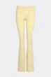 Женские бесшовные леггинсы клеш с заниженной посадкой Giulia FLEXING LEGGINGS JIVE XXS/XS Yellow-lemon grass, спортивные лосины клеш, из микрофибры - изображение 2