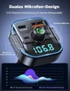 FM-модулятор (Трансмитер) BC47 Bluetooth 5.0 с функцией Quick Charge 3.0 и PD 36W - Уценка - изображение 2