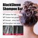 Твердий шампунь для волосся EELHOE BlackSheen Shapmpoo Bar, тонуюче мило шампунь для темного волосся, 55 г - зображення 4