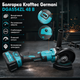 Аккумуляторная болгарка Krafftec DGA554ZL 48 В 6 Аг бесщеточная КШМ 125 мм с двумя АКБ регулировкой оборотов и кейсом - изображение 2