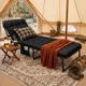 Кровать туристическая полевая Camping 190х68х30 см с матрасом 6 см - изображение 2