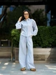 Женские брюки летние льняные Tencel Linen Голубые S - зображення 2