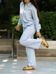 Женские брюки летние льняные Tencel Linen Голубые S - зображення 6