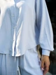 Рубашка женская летняя льняная Tencel Linen Голубая XL - изображение 3
