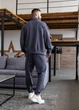 Чоловічий спортивний костюм на блискавці з Lacoste, MonsterBrand XXXL (56) графіт Демісезонний - зображення 2