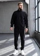 Мужской спортивный костюм на молнии с Lacoste, MonsterBrand XXXL (56) черный демисезонный - изображение 3