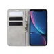 Чехол Taba Retro-Skin для iPhone XR книжка кожа PU с визитницей серый - изображение 5