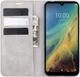 Чехол Taba Retro-Skin для ZTE Blade A5 2020 книжка кожа PU с визитницей серый - изображение 5
