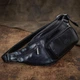 Мужская поясная сумка-бананка Tony Perotti Italico 8018 nero (90623) Черная - изображение 2