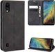 Чехол Taba Retro-Skin для ZTE Blade A5 2020 книжка кожа PU с визитницей черный - изображение 1