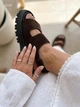Жіночі босоніжки PARADIZE SHOES коричневого кольору із натуральної замші з широкими ремінцями на липучках 39 розмір (устілка 24,7 см) - зображення 3