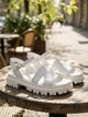 Женские босоножки PARADIZE SHOES белого цвета из натуральной кожи на массивной белой подошве 39 размер (стелька 24,7 см) - изображение 4