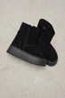 Женские зимние угги PARADIZE SHOES из черной замши с молнией на высокой подошве 37 размер (стелька 24,1см) - изображение 4