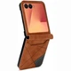 Захисний чохол Deexe Rhombus Card для Samsung Galaxy Flip 8 - Brown - зображення 2