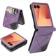 Захисний чохол Deexe Rhombus Card для Samsung Galaxy Flip 8 - Purple - зображення 1
