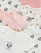 Боді George з короткими рукавами для дівчинки 6-9 міс., зріст 68-74 Disney Minnie Mouse, набір 7 шт., білі, рожеві, персикові - изображение 4