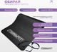 Коврик для йоги и фитнеса EasyFit каучук 180 х 60 см каремат толщина 10 мм EF-1919-B (56001709) - изображение 4