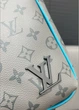 Мужская нагрудная сумка 41719 Louis Vuitton серая - изображение 7