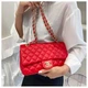 Женская сумка Chanel 8838 кросс-боди красная - изображение 4