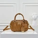 Женская сумка кросс-боди Miu miu 2310 (19×13×6) коричневая - изображение 1