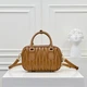 Женская сумка кросс-боди Miu miu 2310 (19×13×6) коричневая - изображение 2
