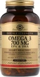 Натуральная добавка Solgar Double Strength Омега-3, ЭПК и ДГК 700 мг 120 капсул (033984020535) - изображение 1