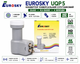 Конвертор супутниковий Eurosky UQP5 Universal Quad LNB, 4 виходи - зображення 1