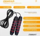 Скакалка швидкісна EasyFit EF-1912 288 см Чорна (56003343) - зображення 3