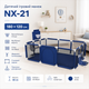 Детский манеж NX-21 Игровой комплекс для детей 180х120 см Манеж трансформер с кольцом и воротами Спортивный манеж синий Синий манеж с баскетбольным кольцом MD17653 - изображение 1