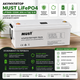Комплект резервного живлення MUST PV18-1012VPM II + Акумулятор MUST LiFePO4 LP1500-12200 200 А·год 12 В з Wi-Fi модулем моніторингу MUST PLUG V2.0, гібридний інвертор із чистою синусоїдою для квартири та будинку, для безперебійного живлення - зображення 3